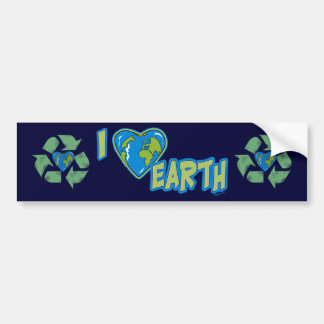 I Love Earth Bumper Sticker