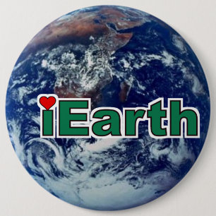 I Love Earth Button