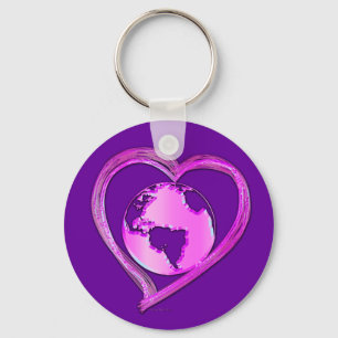 I LOVE EARTH (Pink) Series Key Ring