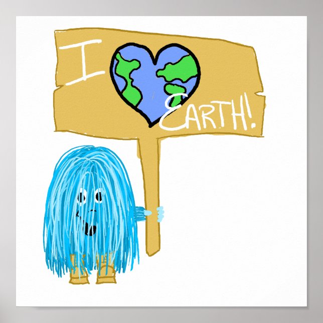 I Love Earth Poster (Front)