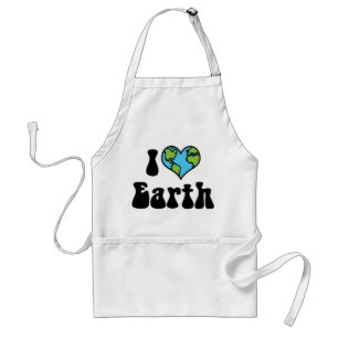I Love Earth Standard Apron