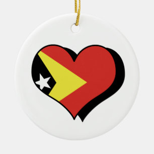 I Love East Timor Ornament