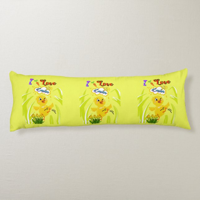 I Love Easter Body Cushion (Back)