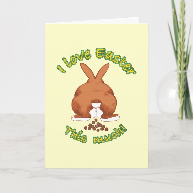 I Love Easter This Much Holiday Card (Front)