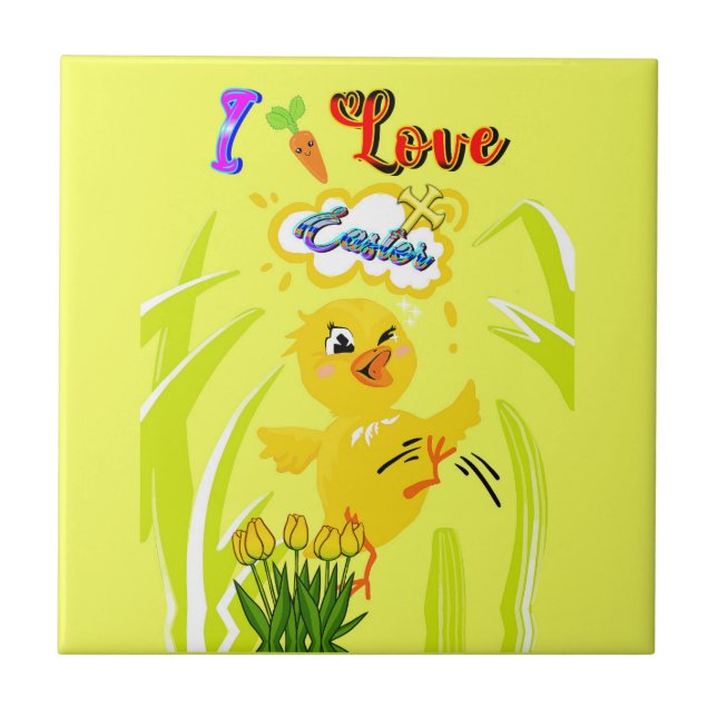 I Love Easter Tile (Front)