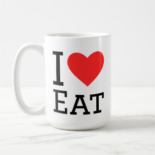 I love eat coffee mug