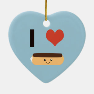 I love Eclairs Ceramic Tree Decoration