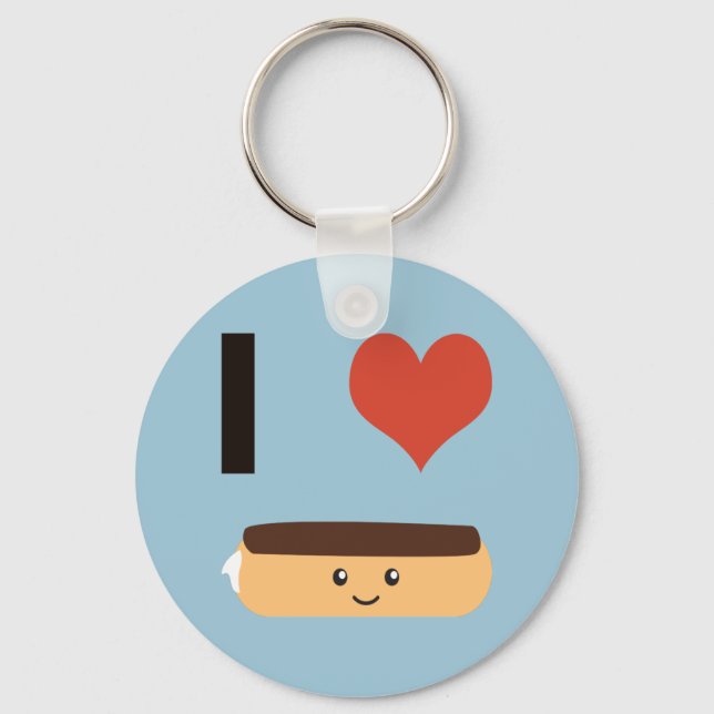 I love Eclairs Key Ring (Front)