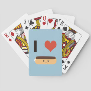 I love Eclairs Playing Cards