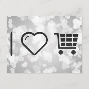 I Love Ecommerce Carts Postcard