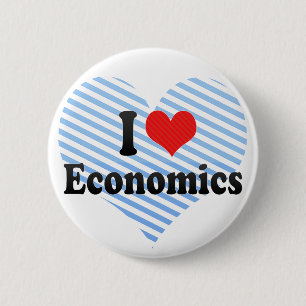 I Love Economics 6 Cm Round Badge