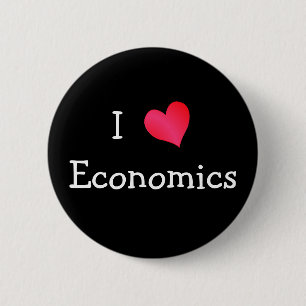 I Love Economics 6 Cm Round Badge