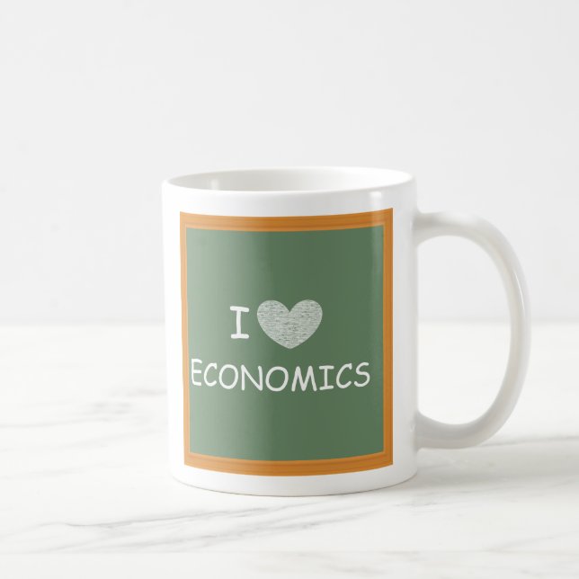 I Love Economics Coffee Mug (Right)