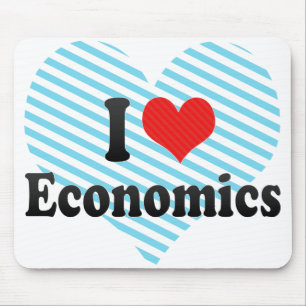I Love Economics Mouse Mat