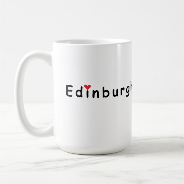 I love Edinburgh Coffee Mug (Left)