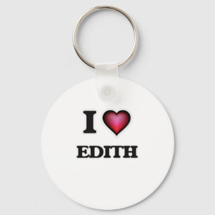 I Love Edith Key Ring