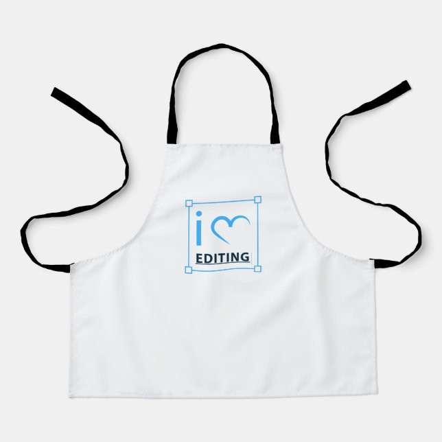 I Love Editing Apron (Front)