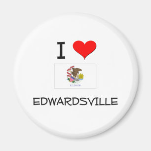 I Love EDWARDSVILLE Illinois Magnet