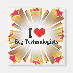 I Love Eeg Technologists Magnet