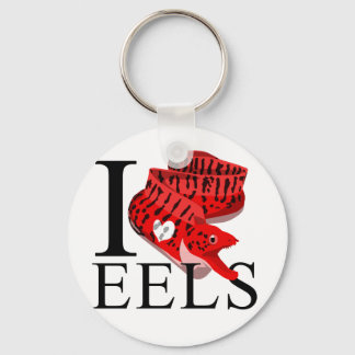 I Love Eels Keychains