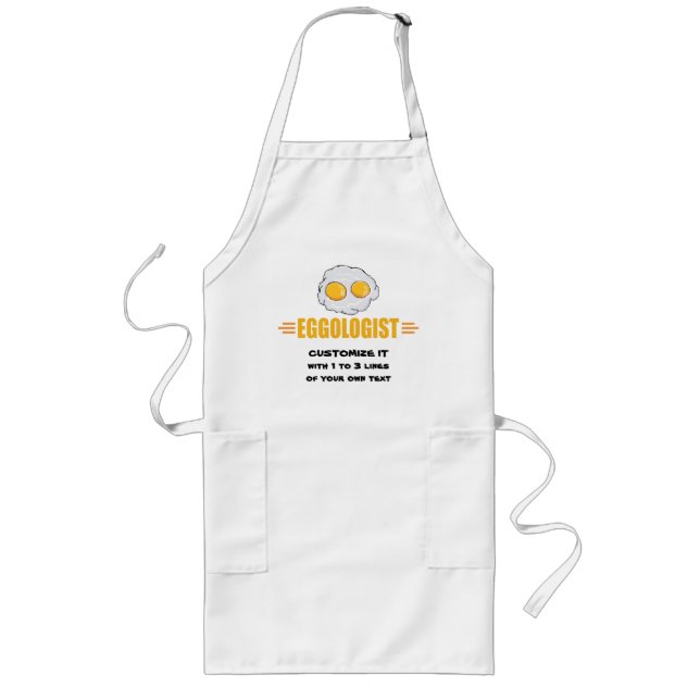 I Love Eggs Long Apron (Front)