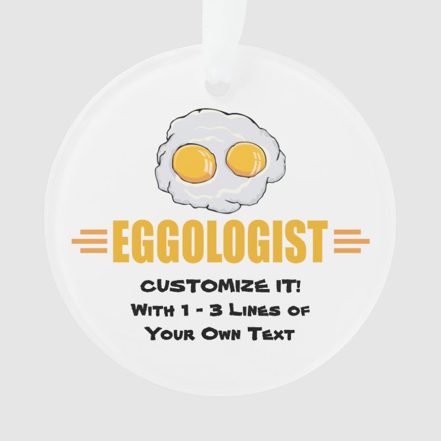 I Love Eggs Ornament (Front)