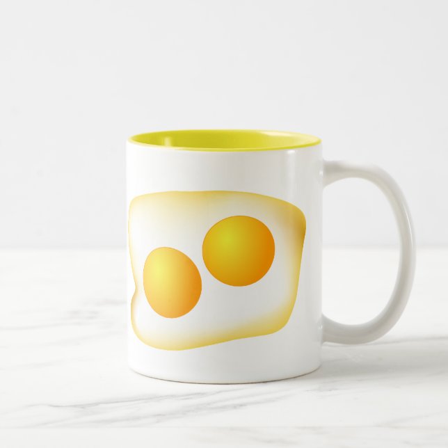 I Love Eggs Two-Tone Coffee Mug (Right)