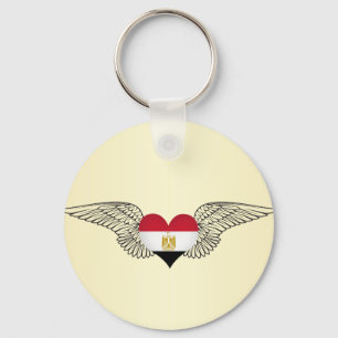 I Love Egypt -wings Key Ring