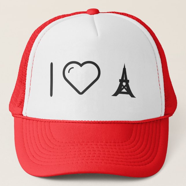 I Love Eiffels Trucker Hat (Front)