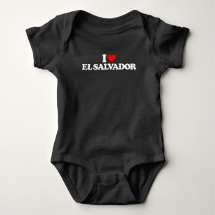 I LOVE EL SALVADOR BABY BODYSUIT
