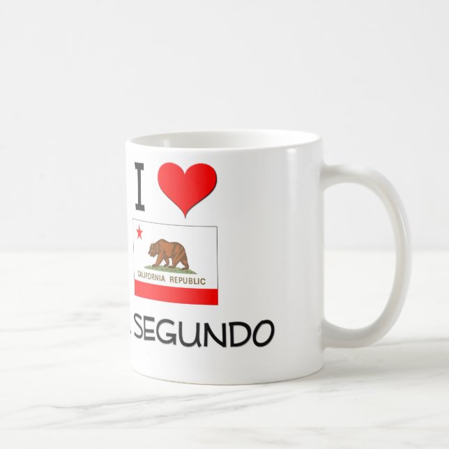 I Love EL SEGUNDO California Coffee Mug (Right)