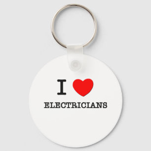 I love Electricians Key Ring