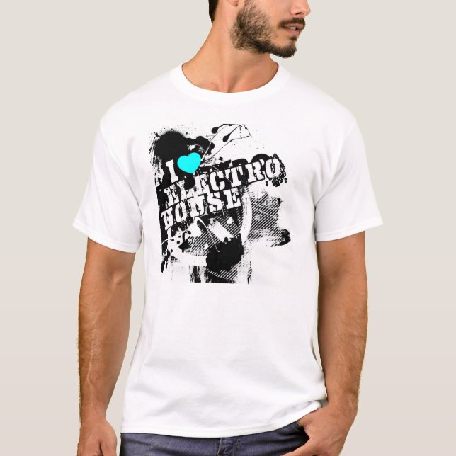 I Love Electro House T-Shirt (Front)