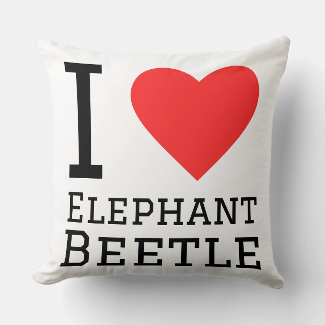 I love elephant beetle  cushion (Front)