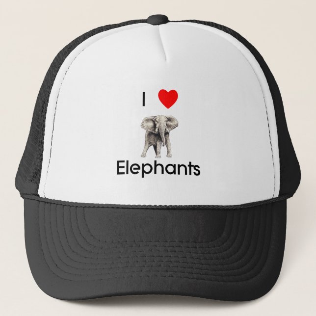 I love elephants Hat (Front)