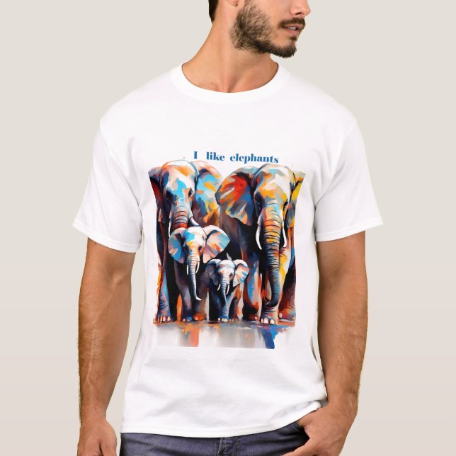 I love elephants T-Shirt (Front)