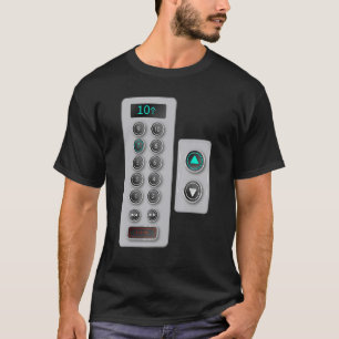 I Love Elevator Cute Elevator Buttons Mechanic Clo T-Shirt