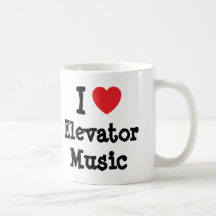 I love Elevator Music heart custom personalised Coffee Mug