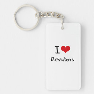 I love Elevators Key Ring