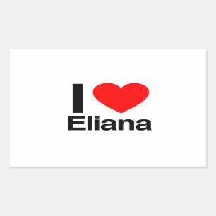 i love eliana rectangular sticker