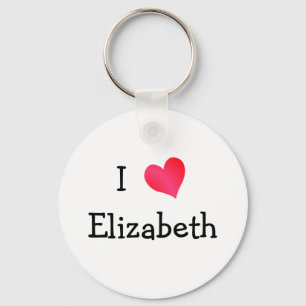 I Love Elizabeth Key Ring