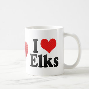 I Love Elks Coffee Mug