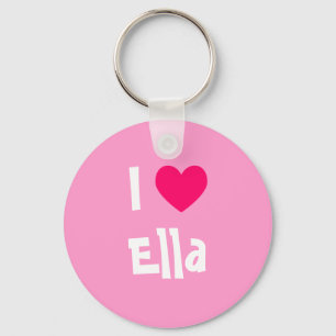 I Love Ella Key Ring