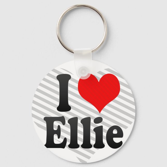 I love Ellie Key Ring (Front)