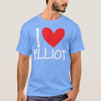 I Love Elliot Name Personalised Men Guy BFF Friend
