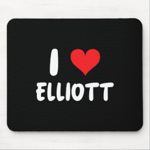 I Love Elliott - Heart Mouse Mat