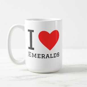 I love emeralds coffee mug