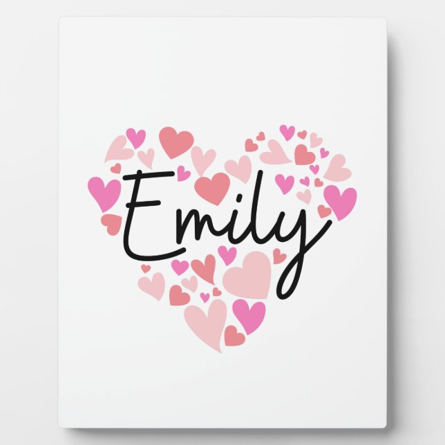 I love Emily Plaque (Front)