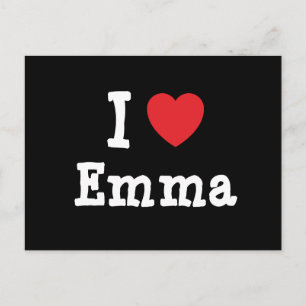 I love Emma heart T-Shirt Postcard