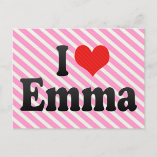 I Love Emma Postcard